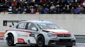 Yvan Muller lors d'une course en 2014.