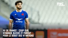 XV de France : Coup dur, Ntamack blessé et forfait pour le début des VI Nations