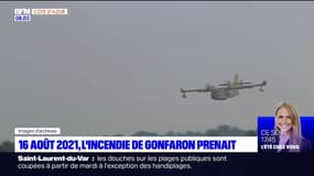 Var: le 16 août 2021, l'incendie de Gonfaron prenait