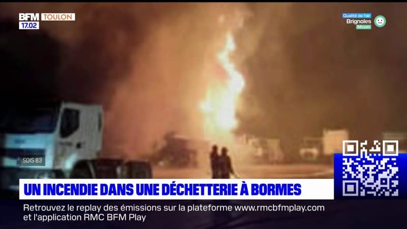 Bormes-les-Mimosas: un incendie se déclare dans une déchèterie sans faire de blessés