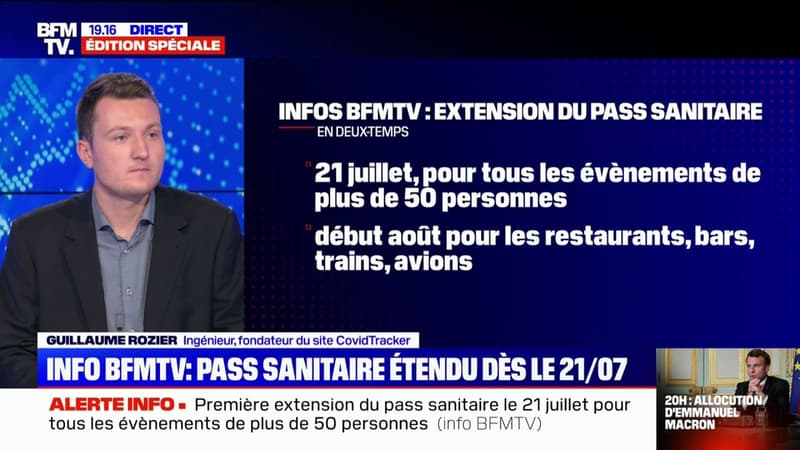 Variant Delta: Guillaume Rozier observe "une explosion de cas" chez des populations jeunes "qui font très peu de formes graves"