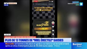 Marseille: plus de 13 tonnes de "miel érectile" saisies