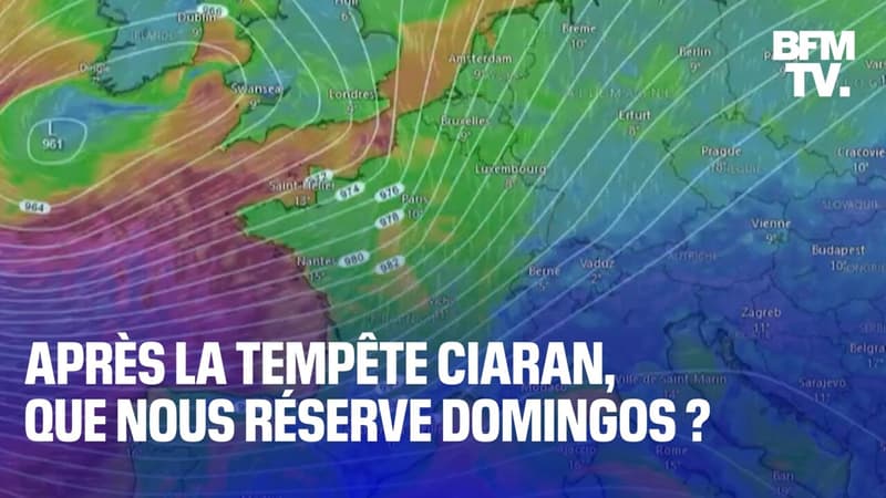 Après Ciarán, que nous réserve la tempête Domingos ce samedi?