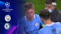 Manchester City - Chelsea : Sortie de De Bruyne, après un gros choc avec Rüdiger