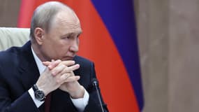 Le président russe Vladimir Poutine à Bichkek, capitale du Kirghizstan le 26 novembre 2025