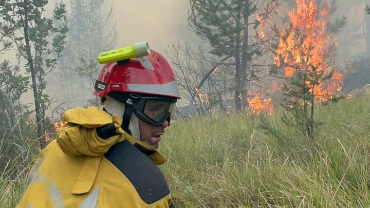 Un incendie s'est déclaré au col de Braus.