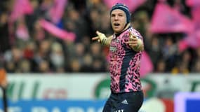 L'ancien international de rugby James Haskell avec le maillot du Stade Français, le 8 janvier 2011
