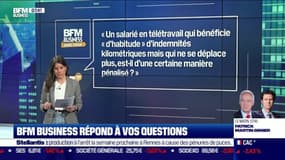 BFM Business avec vous : Un salarié en télétravail bénéficiant d'indemnités kilométriques, mais qui ne se déplace plus, est-il pénalisé ? - 20/08