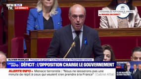 Dette publique: "Vous avez menti aux Français" assure Olivier Marleix, président du groupe LR à l'Assemblée nationale