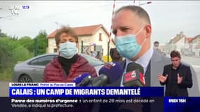 "Nous sommes en train d'évacuer": le préfet du Pas-de-Calais évoque le démantèlement d'un camp de migrants à Calais