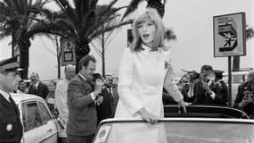 L'actrice italienne Monica Vitti à Cannes en 1966.