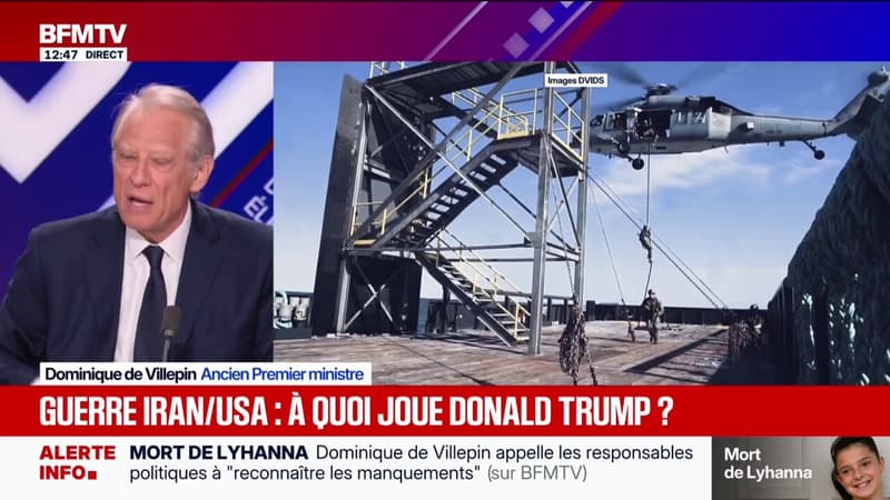 Guerre au Moyen-Orient: "Il faut montrer aux Américains qu'ils sont dans une impasse (...) et rétablir le principe du respect de la souveraineté des états", assure Dominique de Villepin