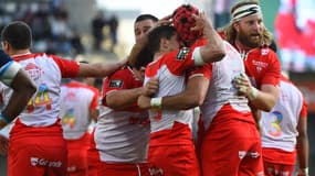 Les joueurs de Biarritz, fin mars 2022