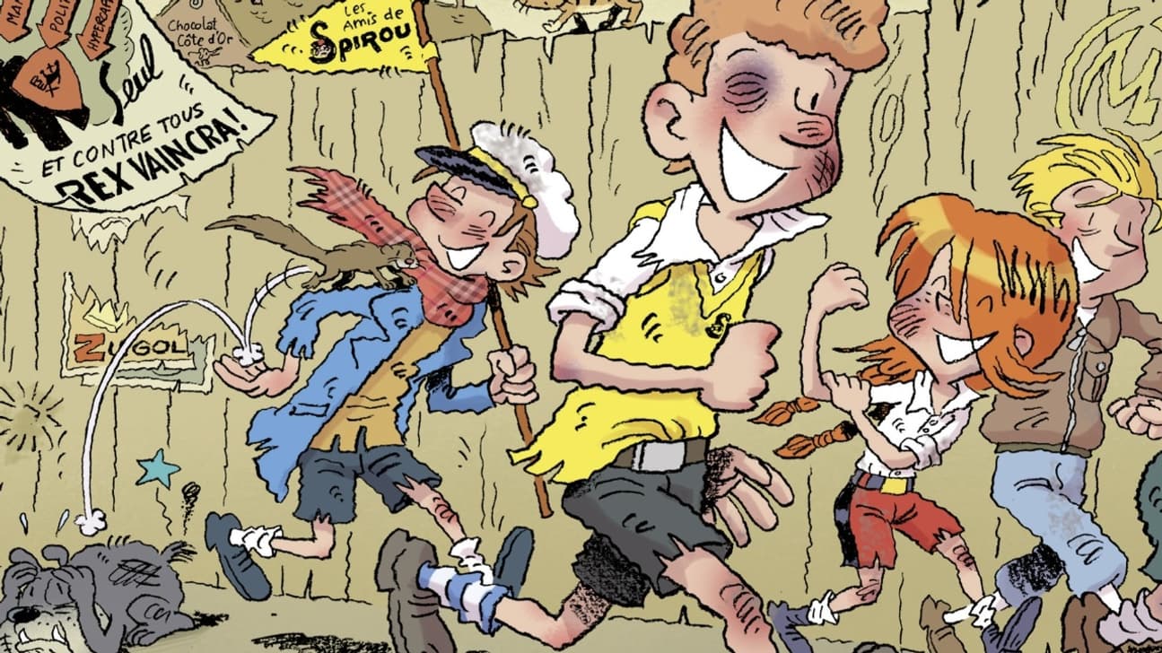 Une case des "Amis de Spirou" Une case des "Amis de Spirou"