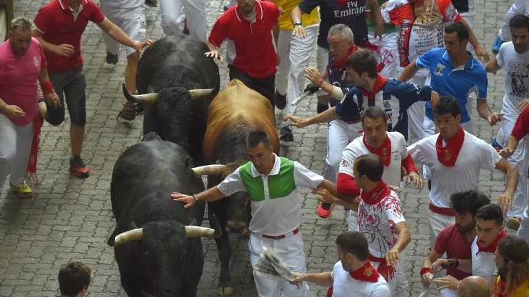 Un encierro à Pampelune. (Photo d'illustration) 