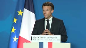 Emmanuel Macron à Bruxelles le 21 octobre 2022