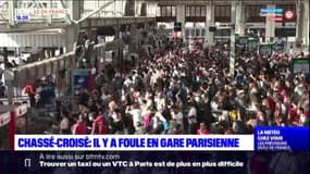 Chassé-croisé des vacances: forte fréquentation dans les gares parisiennes