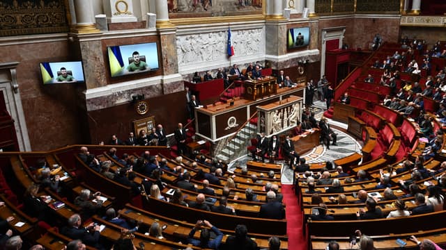L'intervention de Volodymyr Zelenski en video devant les parlementaires français