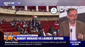 Drapeau palestinien brandi par le député LFI Sébastien Delogu: "Il y a des lieux pour sortir des drapeaux", regrette Robert Ménard