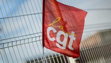 Un drapeau de la CGT (Photo d'illustration). 