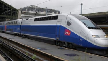 Un TGV, gare de Lyon à Paris (PHOTO D'ILLUSTRATION)
