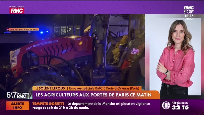 Les agriculteurs aux portes de Paris ce matin
