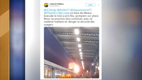 Un incendie s'est déclaré dans une locomotive de la ligne P ce mercredi.