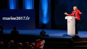 Marine Le Pen au Zénith. 