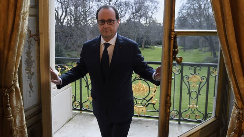 François Hollande à l'Elysée février 2015. 