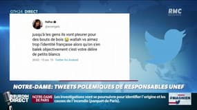 Après l'incendie de Notre-Dame, des tweets de responsables de l’UNEF font polémique