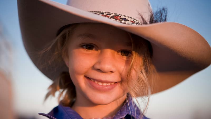Amy Everett en 2010 dans une publicité pour la marque Akubra Hats.