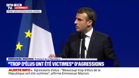 Agressions de maires: "Beaucoup trop d'élus ont été victimes" (Emmanuel Macron)