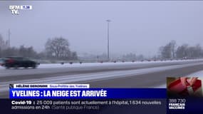 Yvelines: la neige est arrivée - 16/01