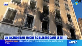 Lyon: une femme tuée et trois personnes blessées dans un incendie 