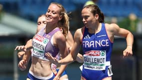 La Française Agathe Guillemot lors des séries du 1500m aux championnats d'Europe d'athlétisme à Rome, le 7 juin 2024