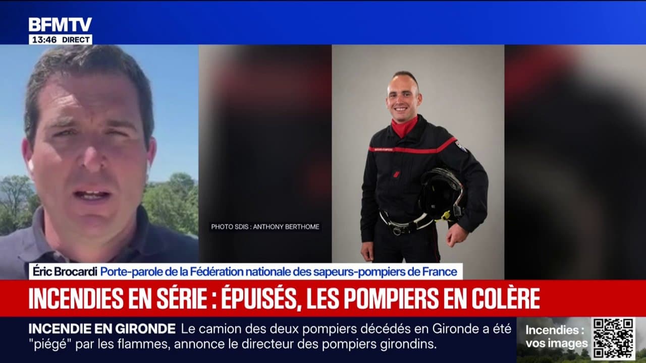 Incendies: les pompiers en colère face au manque d'anticipation des moyens "pour mieux lutter et combattre" les feux