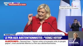 Marine Le Pen en appelle aux "patriotes de droite, de gauche ou d'ailleurs": "Notre seul parti, c'est la France"