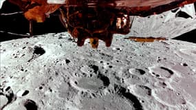  Blue Ghost, de l'entreprise Firefly Aerospace, en orbite autour de la Lune.