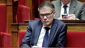 Olivier Faure, premier secrétaire du PS et député de Seine-et-Marne, à l'Assemblée nationale le 29 janvier 2025
