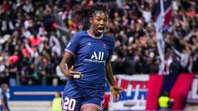 Aminata Diallo avec le PSG en mai 2022
