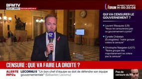 Censure: "L'immense majorité du groupe des députés de la droite républicaine a conscience que l'heure est à la responsabilité et à la stabilité", affirme Jean-Didier Berger, député LR des Hauts-de-Seine