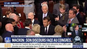 Emmanuel Macron a attaqué Donald Trump sur "tous les fondements" face au Congrès