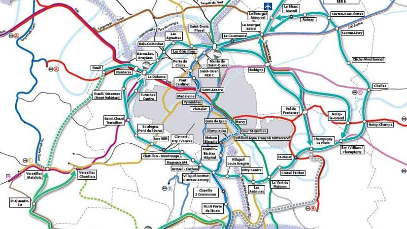 Le tracé du Grand Paris Express