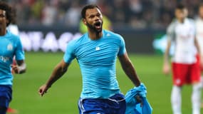 Rolando après son but lors de Salzbourg-OM en Ligue Europa 2018