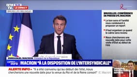Emmanuel Macron: "J'ai surtout vu des scènes où beaucoup de nos policiers et gendarmes étaient l'objet d'agressions totalement disproportionnées"