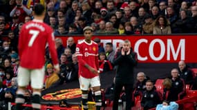 Ole Gunnar Solskjaer lors du derby de Manchester