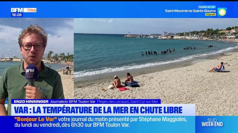 Saint-Cyr-sur-Mer: la température de la mer en chute libre  