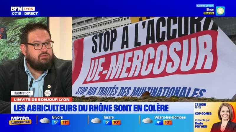 Mercosur: la colère des agriculteurs du Rhône