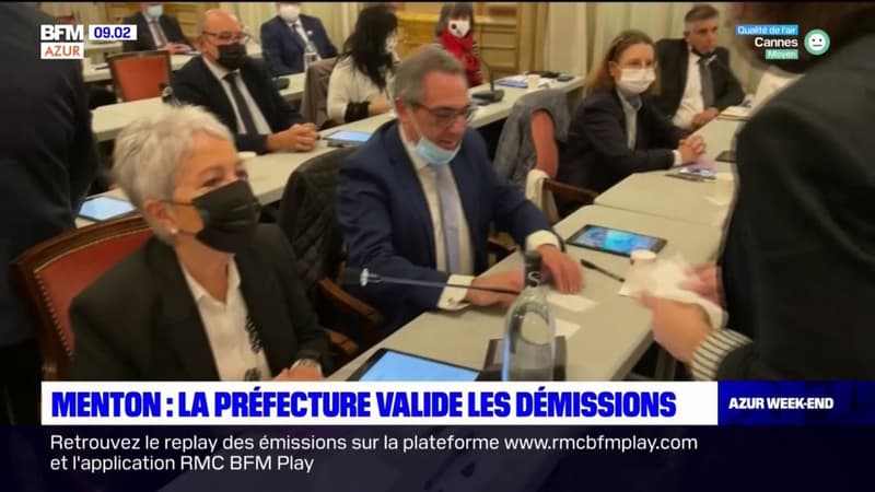Menton: la préfecture valide les démissions, de nouvelles élections en février 20222