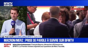Emmanuel Macron évoque une série " de décisions très concrètes" avec le chancelier allemand Friedrich Merz